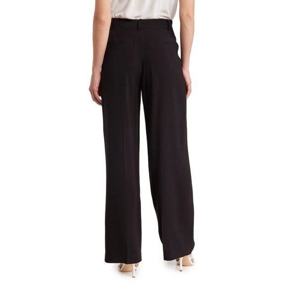 WAYF Wilson Pleated Wide Leg Pants - Black - NWT - Size XS - Picture 3 of 3